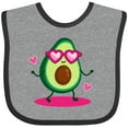 thumbnail image 3 of Inktastic Avocado Lover Gifts Girls Baby Bib, 3 of 4