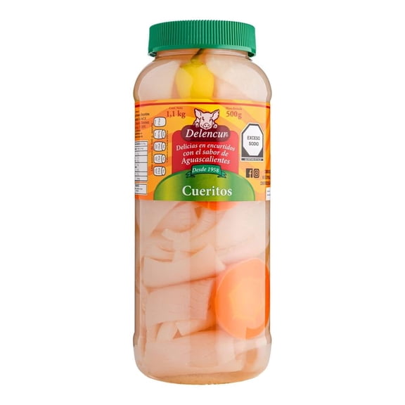 Cueritos Delencur de cerdo 1.1 kg