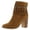 Chestnut, variant on Yellow Box Womens Sunny Fabric Closed Toe Ankle Fashion Boots