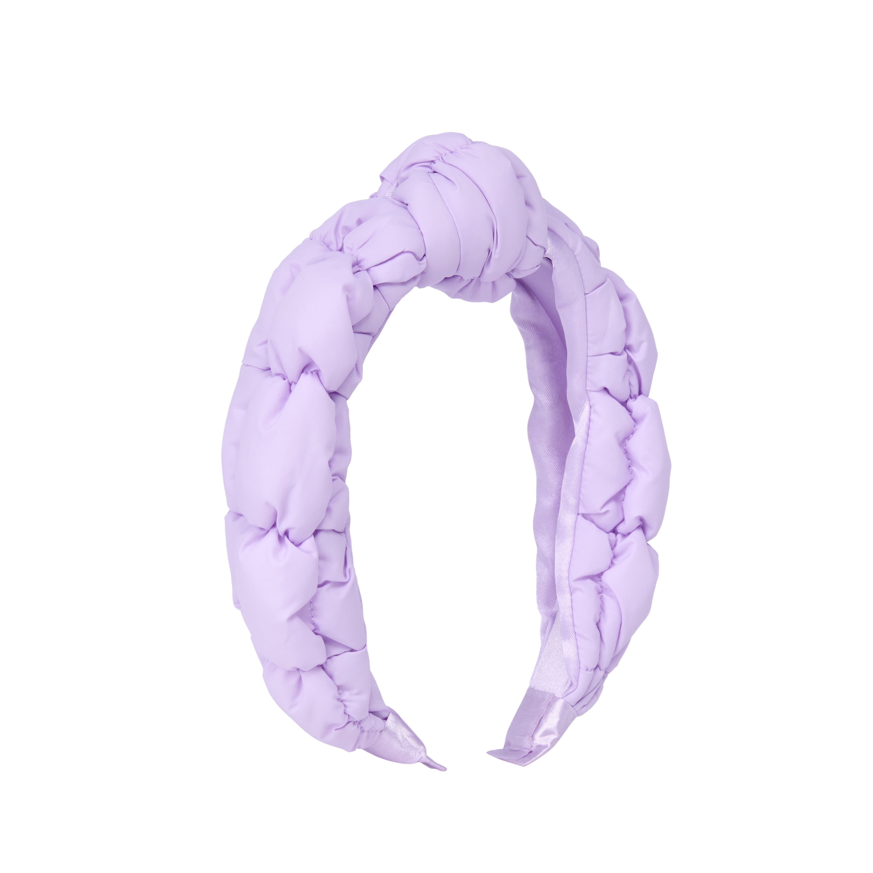 Goody Luxe Puffer Ouchless Comfortable No-Snag Stylish Frosty Lilac Headband, 1 Count