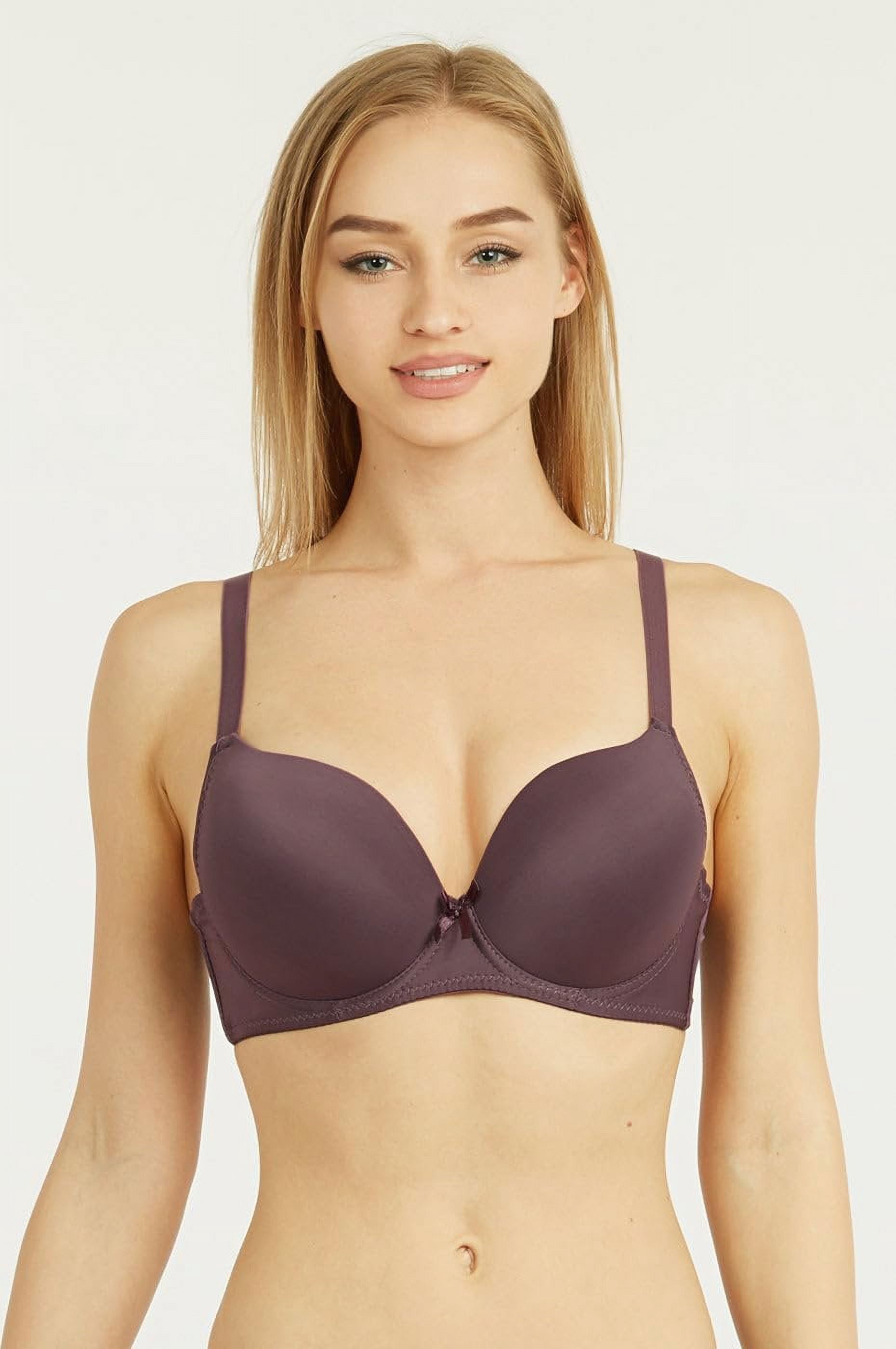 Mamia Women's Basic Lace/Plain Lace Bras Pack of 6- Various Styles 060 3 Hooks, 34C