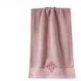 thumbnail image 2 of Aufmer 13.3 X 29.1 Inch Embroidered Pure Cotton Towel Elegant Pattern Design Thickened Practical Feature For Summer Student Dorm Daily Living Cleaning Use, 2 of 6