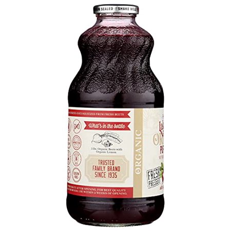 Lakewood Organic Pure Beet, Fresh Pressed, Beetroot, Bottle,Can, 32 Fl Oz, Pack of 6