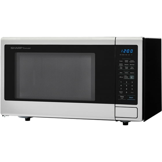 Sharp Smc1840cs 1 8 Cu Ft 1100w Microwave Stainless Steel