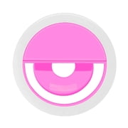Bower Clip On Ring LED Light, Pink