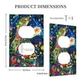 thumbnail image 3 of Fotbe Colorful Floral Forest Fairy Print Duplex Receptacle Wall Plate, 1-Gang 5.0" x3.0" Wall Outlet Covers, Dual Outlet Faceplates Covers, Color-matched Screws Included-Style S, 3 of 6