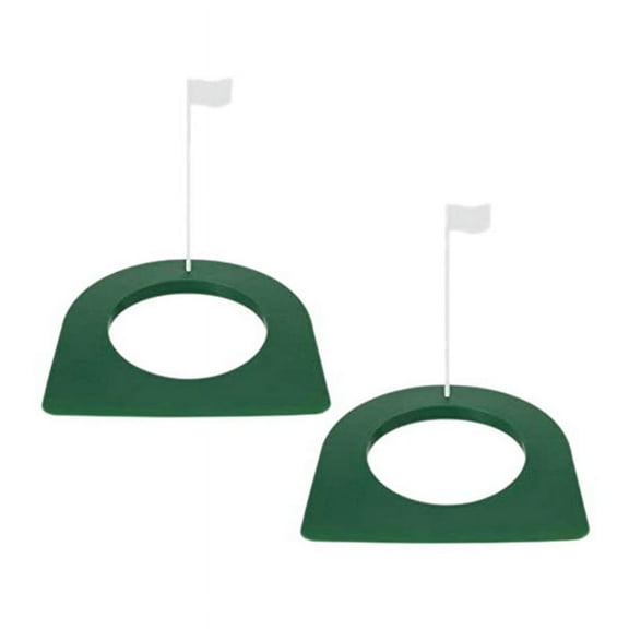 2 Pcs Golf Putting Cup and Flag Golf Putting Hole Practice Aids