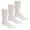 White, variant on 3 Pairs Men's Non-Skid Diabetic Cotton Crew Gripper Socks with Non Binding Top