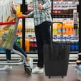 thumbnail image 2 of Portable Grocery Cart Foldable Shopping Cart with Wheels Multi-Function Trolley for Shopping Collapsible Bag with Pull Handle Small Rolling Cart for G, 2 of 4