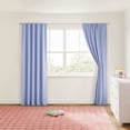thumbnail image 2 of Mainstays Kids Spring Periwinkle Light Purple Solid Blackout Rod Pocket with Back Tabs Curtain Panel Pair, Set of 2, 30" W x 95" L, 2 of 6