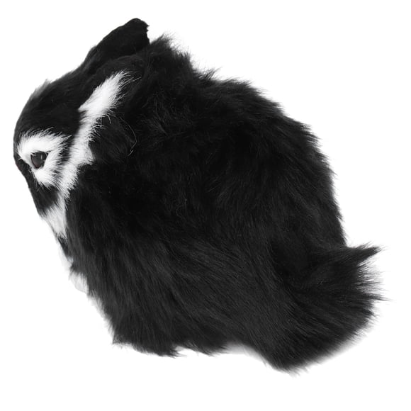 Petite Peluche Modèle Simulé Miniatures Lapins en Peluche Doux Confortables Lapins Poupée en Peluche pour Décoration de Table