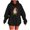 Black, variant on Women Christmas Gnome Graphic Hoodie Sweatshirts Long Sleeve Oversized Pullover Shirts Xmas Print Sweater Gift Tops