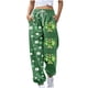 thumbnail image 2 of Pincandy Women's St. Patrick's Day Pants - Printed, Elastic Waist with Tie & Pockets, Cuffed Leg for Holiday & Daily Wear, 2 of 5