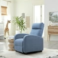 thumbnail image 5 of Vineego Home Theater Recliner with Padded Seat and Backrest, Blue Fabric, 5 of 7