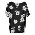 thumbnail image 4 of YDLCAFD Easter Women's Oversized T-Shirt with Batwing Sleeves Short Sleeve Tops, 4 of 4