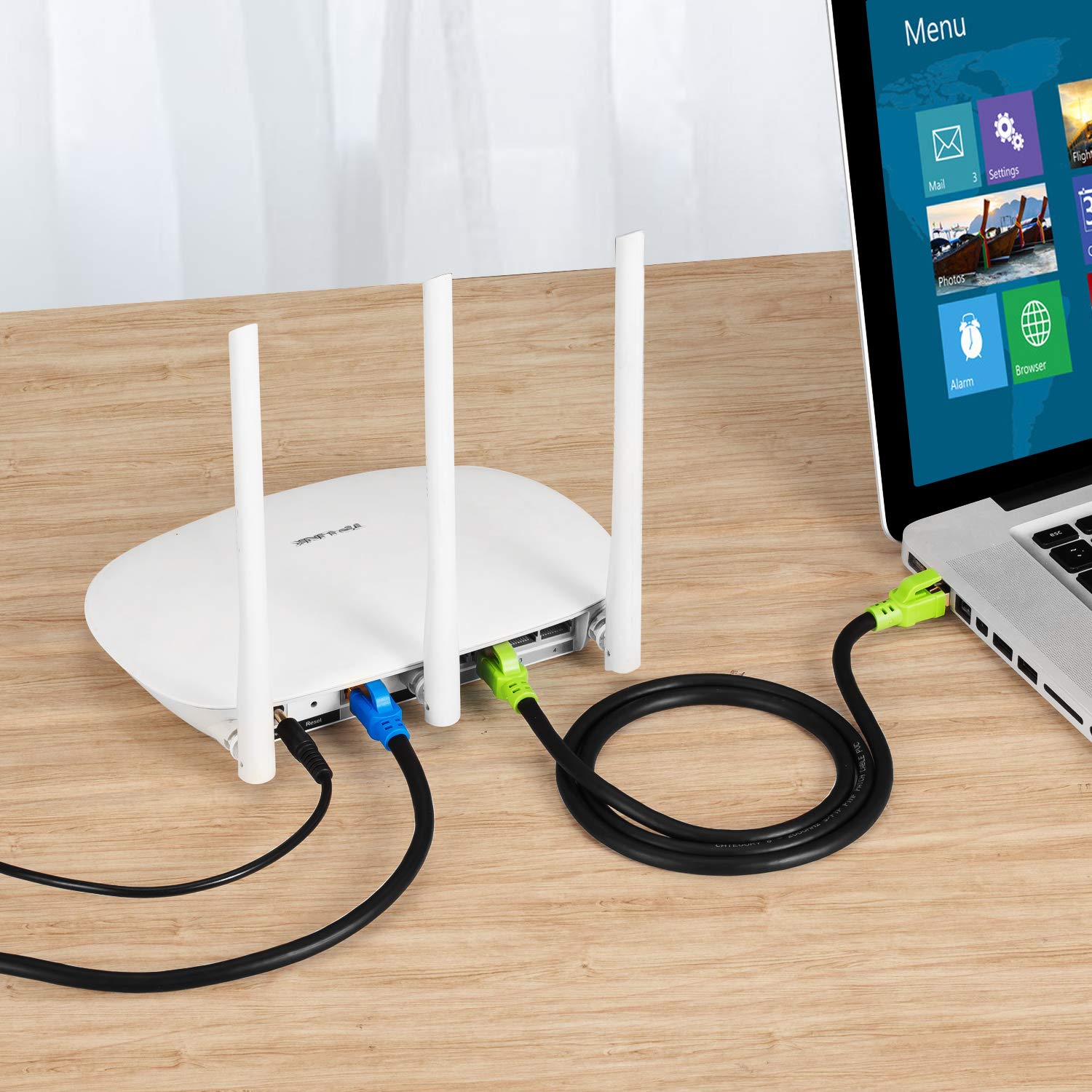 Outdoor Cat8 Cable 30 Feet, Heavy Duty High Speed 26AWG Cat8