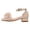 Beige, variant on Gyujnb Girls Flower Applique Block Heel Sandals Soft Sole Casual Footwear, Adjustable Buckle Strap Open Toe Dress Shoes (Big Girls),11.5-12 Years