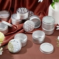 thumbnail image 3 of 12 latas de aluminio, 3 estilos, 4 onzas, redondas, vacías, con tapas huecas, rellenables, para especias., 3 of 9