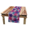 thumbnail image 1 of Ethnic Table Runner, Composition with Oriental Motifs Mandala Inspired Swirl and Circles, Dining Room Kitchen Rectangular Runner, 3 Sizes, by Ambesonne, 1 of 2