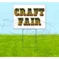 thumbnail image 1 of Craft Fair (18" x 24") Yard Sign, Includes Metal Step Stake, 1 of 6
