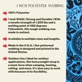 thumbnail image 4 of Country Brook Design - Blue Polynesian Polyester Webbing (1 Inch), 4 of 6
