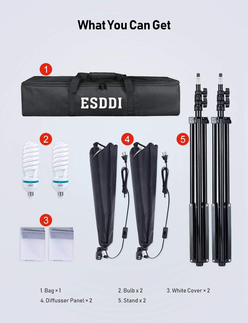 esddi softbox lighting kit