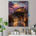 thumbnail image 4 of Edinburgh Castle Impasto Oil Painting Canvas Wall Art Decor, 4 of 8