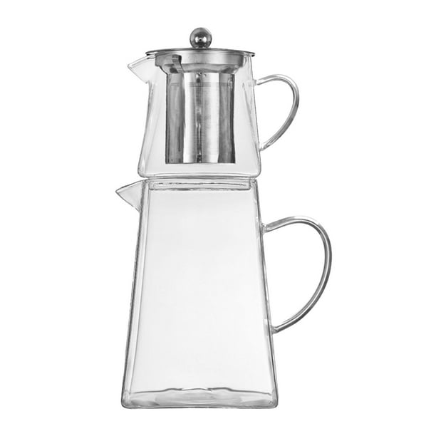Tetera apilable, fácil de usar, resistente al calor, de 1300 ml/1800 ml Medio