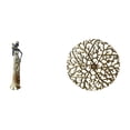 thumbnail image 1 of Escultura de pared de metal con mujeres tribales africanas, figura decorativa ligera, estatua rústica de hierro forjado, placa decorativa, 1 of 8