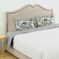 thumbnail image 3 of Yayeee Pillowcase Queen Size Set of 2 Satin Wrinkle Resistant Pillow Case, Light Floral, 3 of 8