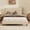 Beige, variant on Harper & Bright Designs Wingback Platform Bed Queen Size, Beige Velvet Upholstered Bed with Headboard and Walnut Wooden Legs for Bedroom, Beige