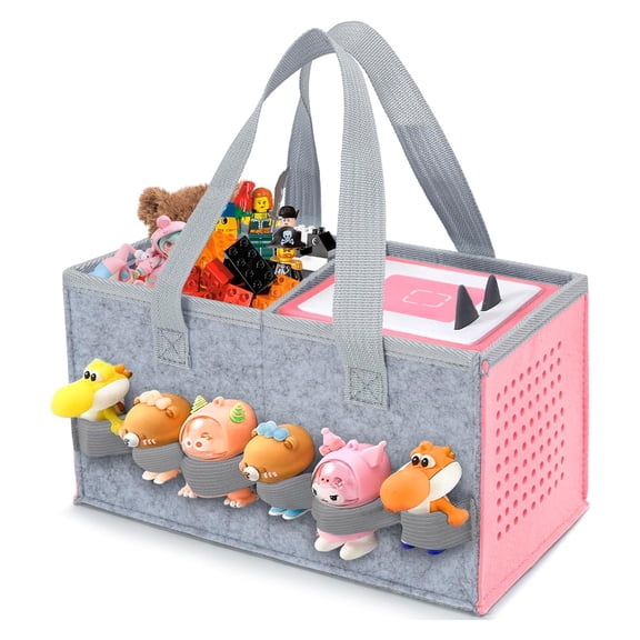 Carrying Case for Toniebox Starter Set and Figurines, Portable Travel Felt Cloth Musical Toy Folding Bag with Handle for Toniebox 2 and Accessories