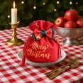 thumbnail image 6 of WEGFTDUOP Christmas Velvet Bag Christmas Eve Drawstring Packaging Bag, 6 of 6