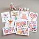 thumbnail image 2 of Juego de tarjetas de felicitación huecas, tarjetas de invitación, feliz cumpleaños, tarjeta de escritura Bless, tarjetas de decoración de regalo de San Valentín, tarjetas de papel sobre, 1 Juego, 2 of 4