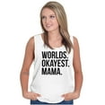 thumbnail image 4 of Worlds Okayest Mama Mothers Day Mom Tank Top Tee Shirt Women Brisco Brands X, 4 of 5