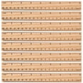 thumbnail image 1 of Shisuyan 30Pcs 8 Inches 20cm Wooden Ruler Training Aid Dressmaker One Side Double Scale Ruler, 1 of 8