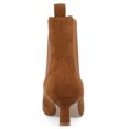 thumbnail image 4 of Journee Womens Tenlee Comfort System Pull On Chelsea Kitten Heel Booties, 4 of 9