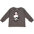 thumbnail image 3 of Inktastic Cow-moo. Boys or Girls Long Sleeve Toddler T-Shirt, 3 of 5