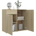 thumbnail image 2 of vidaXL Sideboard Sonoma Oak 80x36x75 cm Engineered Wood, 2 of 5