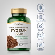 Pygeum Africanum Extract 100 mg | 240 Capsules for Men and Women | by Piping Rock