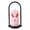 D002- White, variant on Halloween Decor Indoor, White Carved Skull Led Candle Lantern, Flameless Halloween Light for Indoor Decor, Halloween Table Decor for Home Use, Handheld Carry Design, Vivid Red