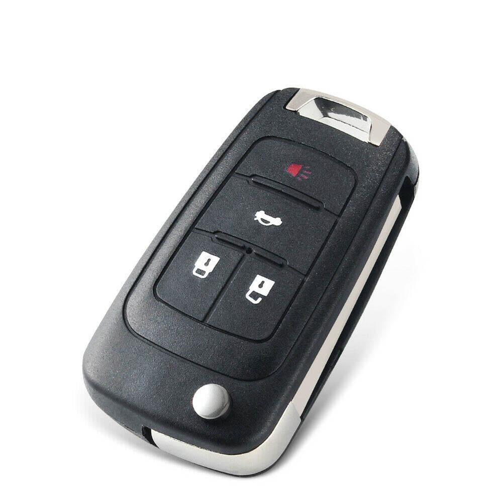 Remote Key Fob For Chevy Cruze 2010 2011 2012 2013 2014 2015 2016 + Free Cut,Black Key Shell