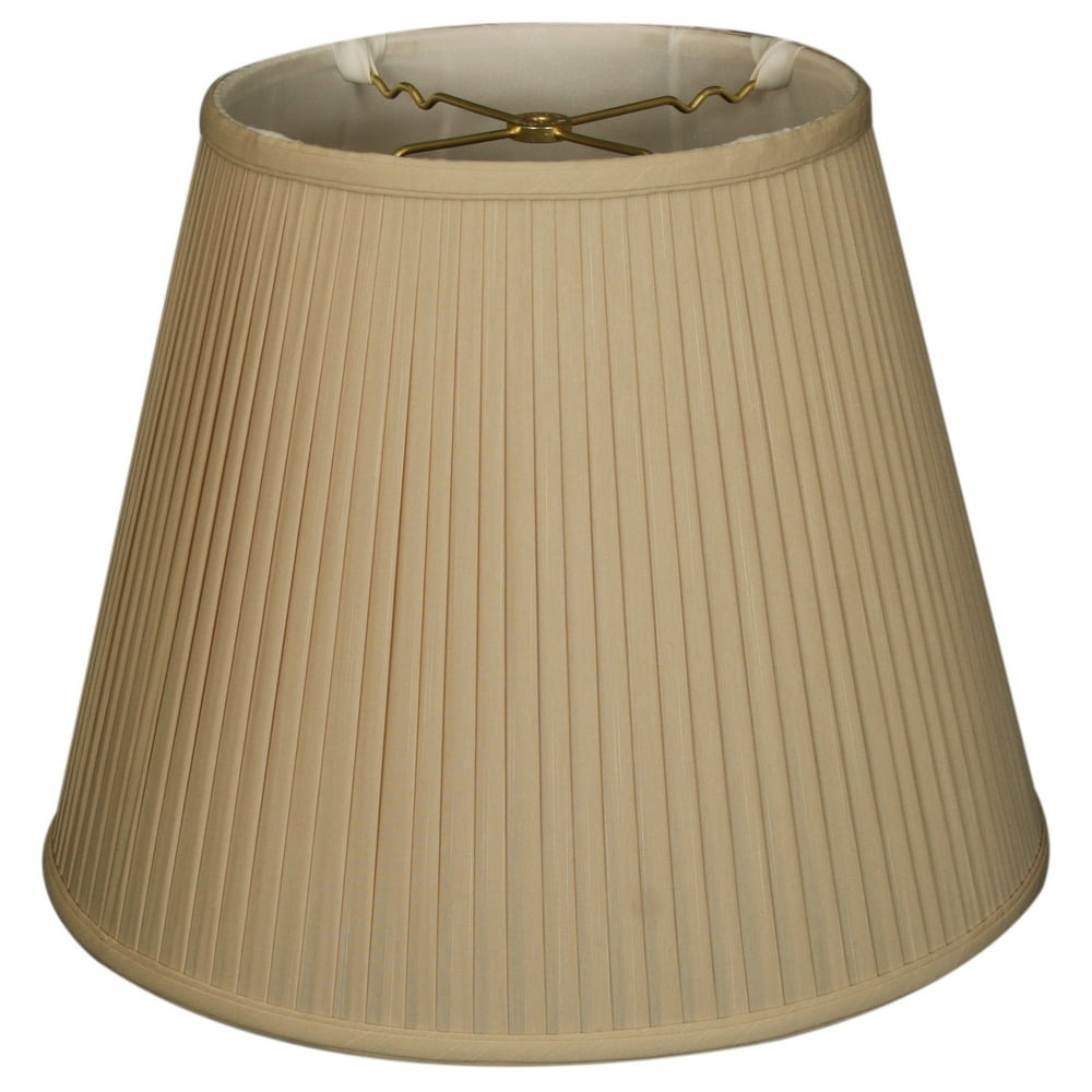 Royal Designs 14" Empire Side Pleat Lamp Shade Beige