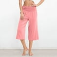 thumbnail image 3 of Kureaily Women's Cropped Pants Summer Casual Pants With Pockets Women's Casual Pants Women Lightweight Pants, 3 of 5