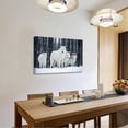 thumbnail image 5 of Gorgeous Arctic Wolf Pack Wall Art Poster Stunning Snowy Forest Scene Decor for Bedroom Living Room Nature Inspired Prints for Wild Animal Lovers-, 5 of 7