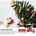 thumbnail image 5 of Adorno de bolas de espuma de Navidad Adornos de bolas de Navidad rústicas Colgante Decoración de árbol de Navidad (rojo) (3 piezas) -Dontodent Kuyhfg Sin marca, 5 of 5
