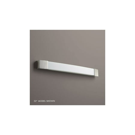 

Satin Nickel Tone Finish Bathroom Vanity 54 Wide Steel/Acrylic 2 Light Fixture