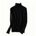 thumbnail image 4 of Women's Turtleneck Sweaters Warm Ribbed Knit Pullover Tops Trendy Slim-Fit Top Casual Long Sleeve Shirts Solid Thermal Clothes Warm Winter Fall Outfits for Women 2025, 4 of 7