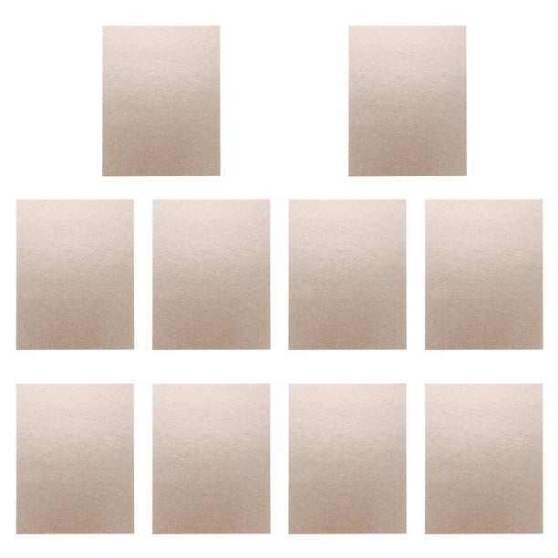 10pcs Mica Placa Hojas de microondas Horno de onda Mica Hojas de reemplazo