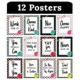 thumbnail image 2 of Black, White & Stylish Brights Mini Posters, Set of 12, 2 of 6